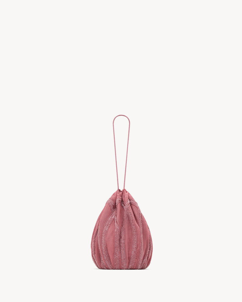 SAINT LAURENT EVENING SUPPLE POUCH IN SILK outlook