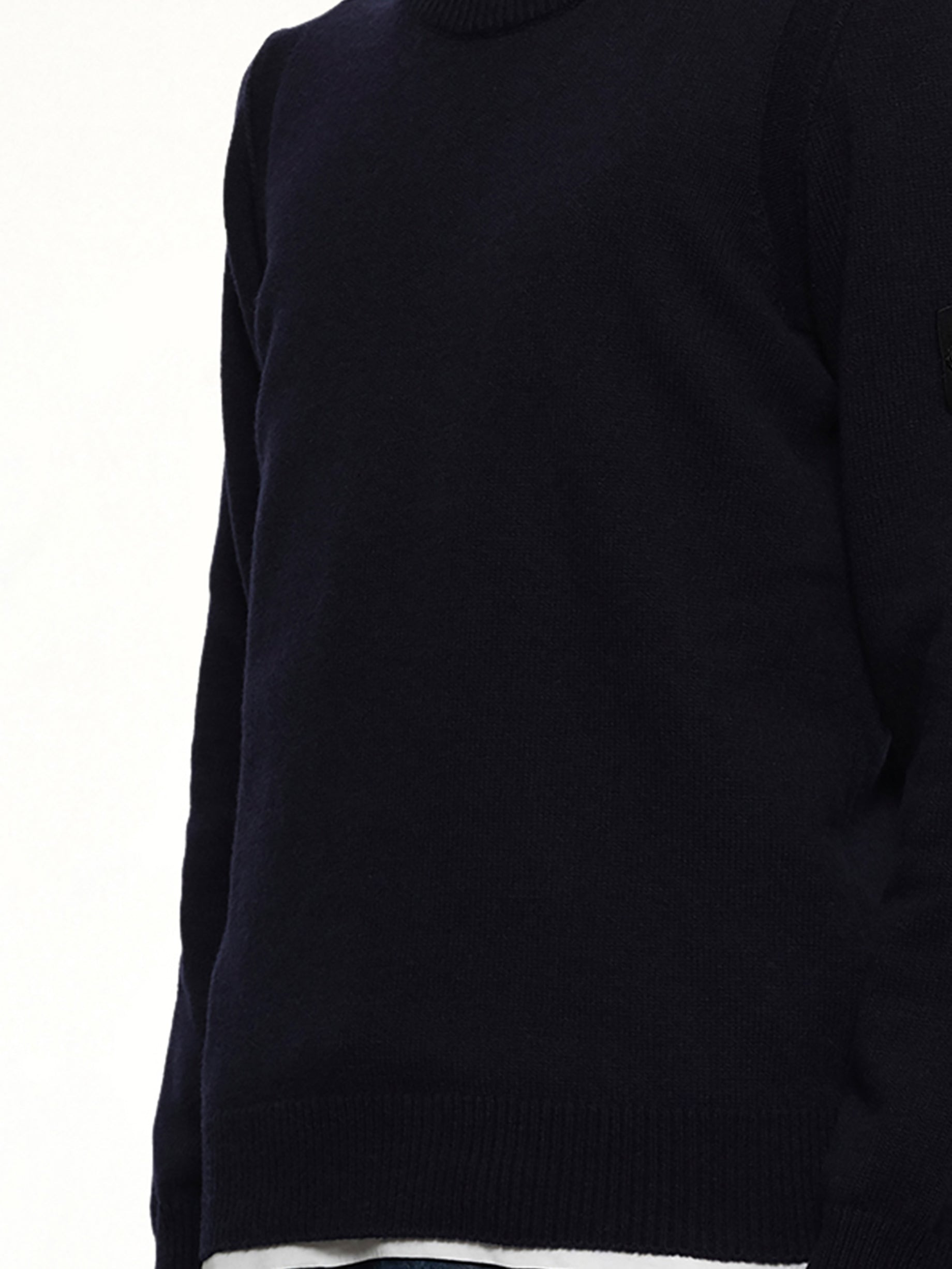 510007 Crewneck Sweater in Navy Blue - 6
