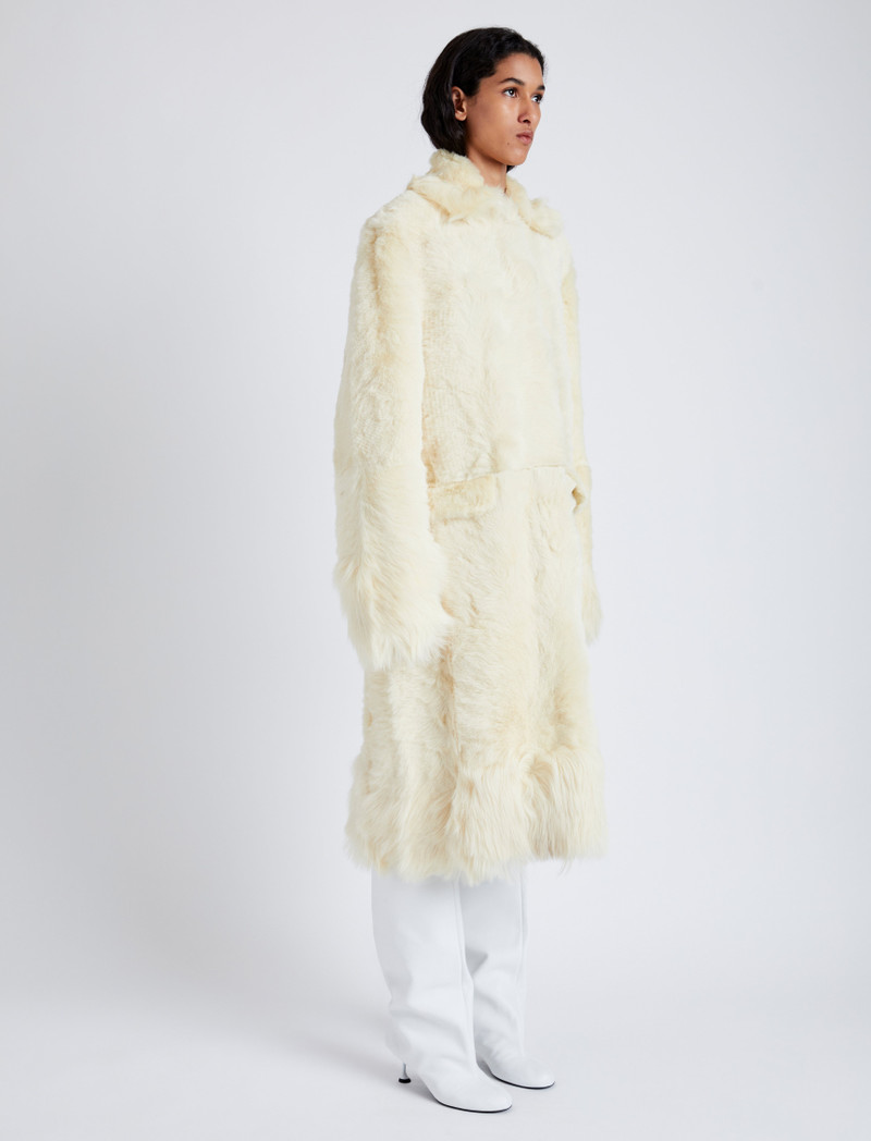 Proenza Schouler Fiona Coat in Shearling outlook