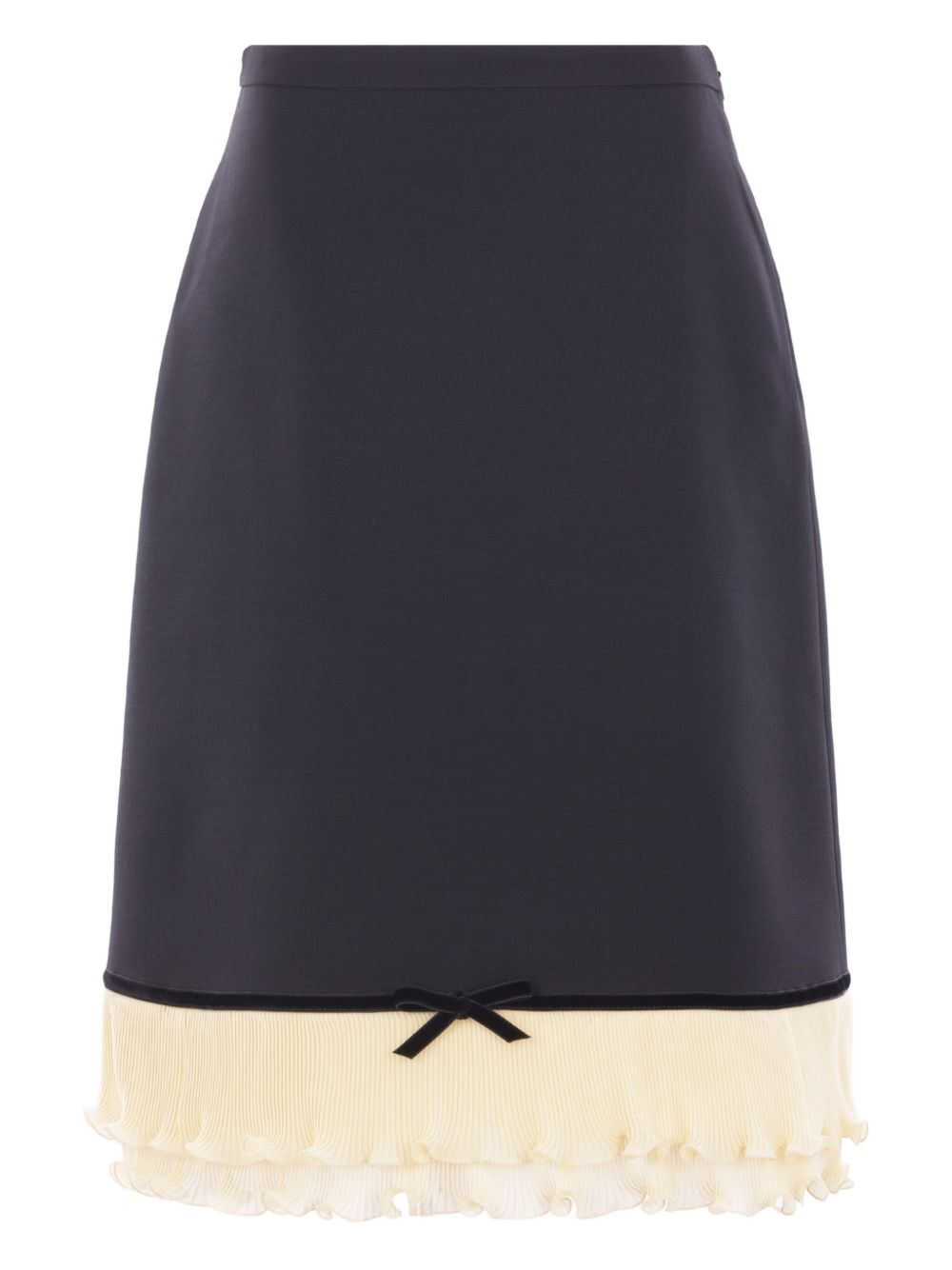 Valentino Women Solid Crepe Couture Skirt - 4