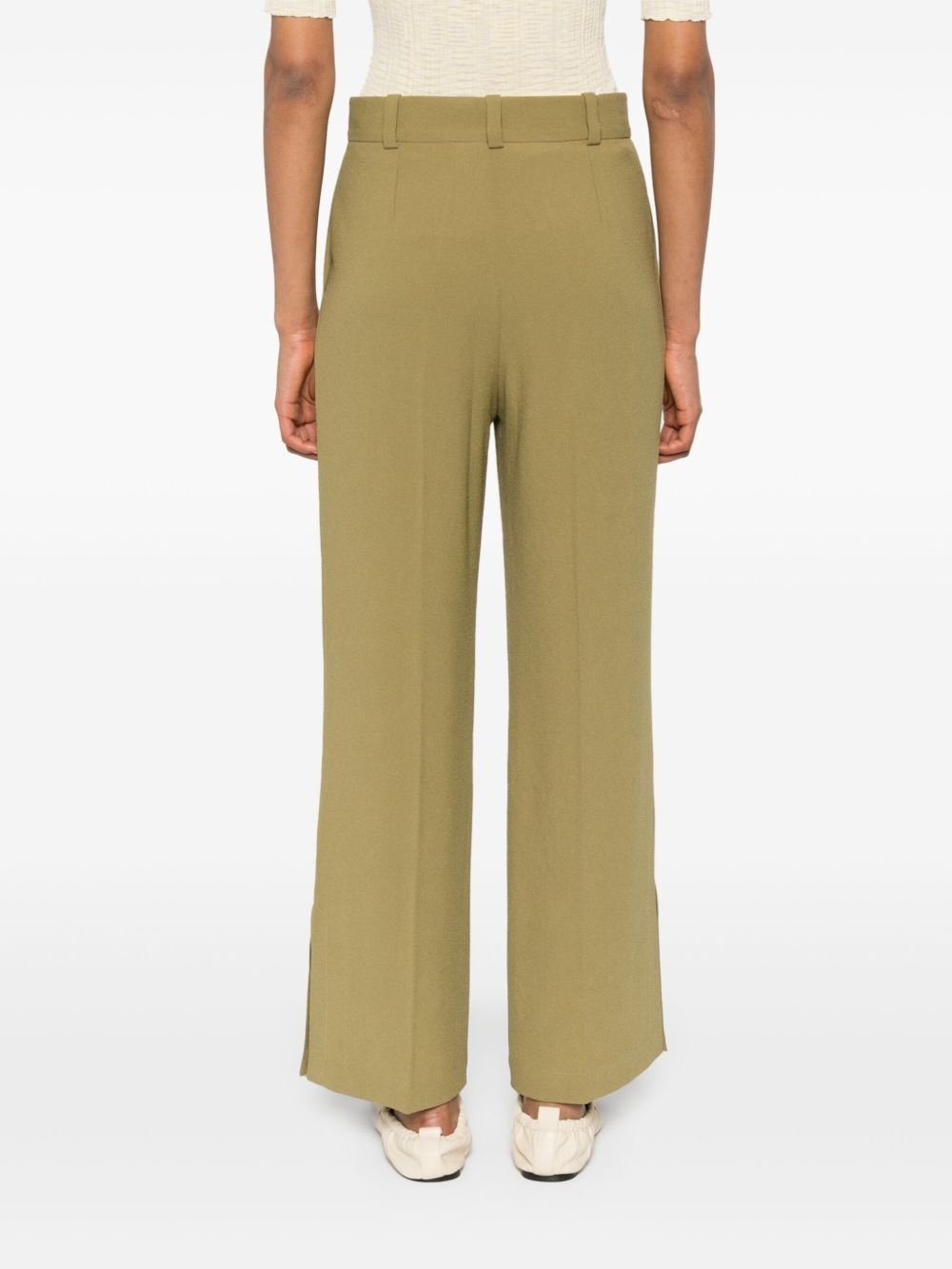 Griffin crepe straight trousers - 4