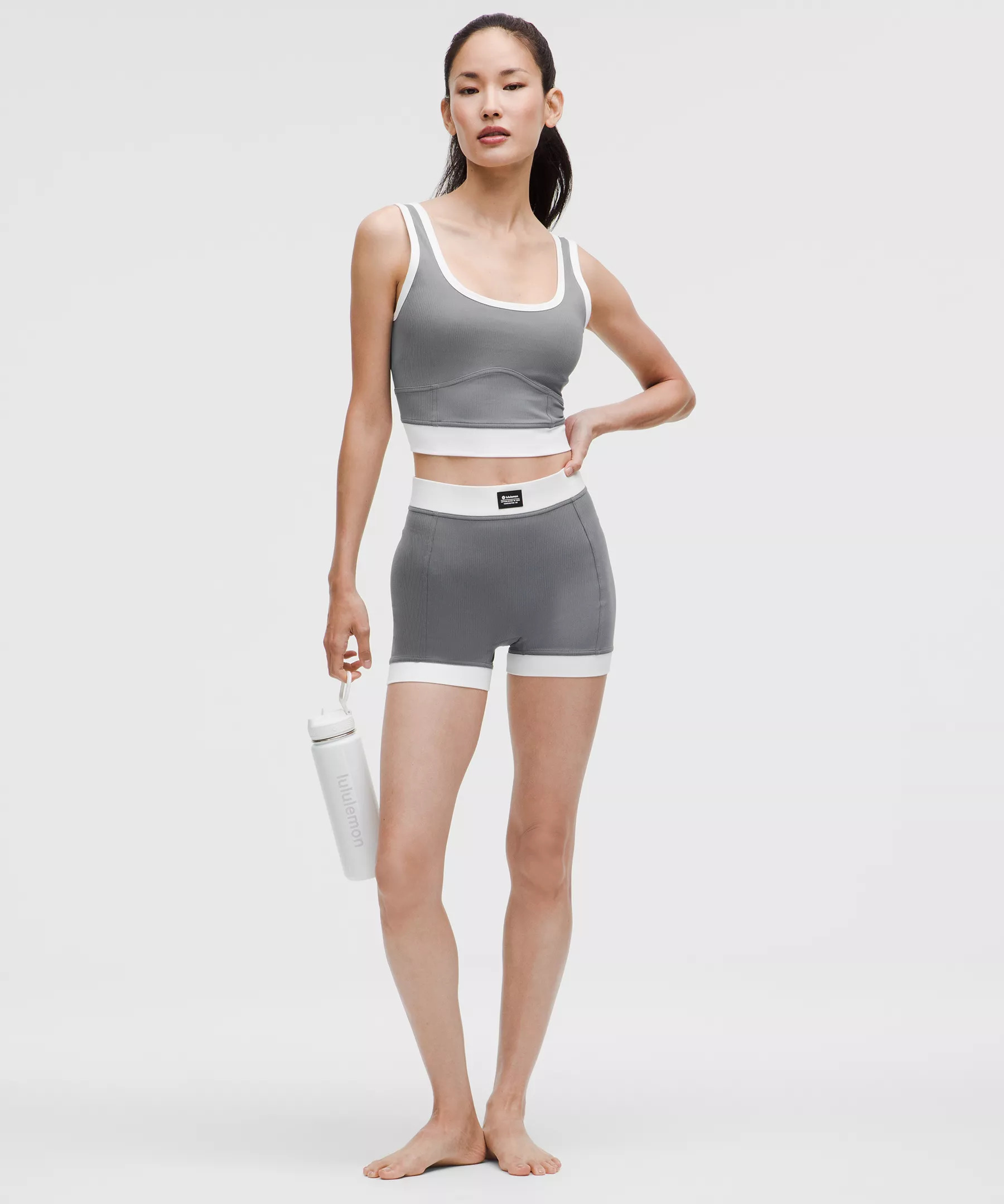 Ribbed Nulu Cropped Tank Top - 3