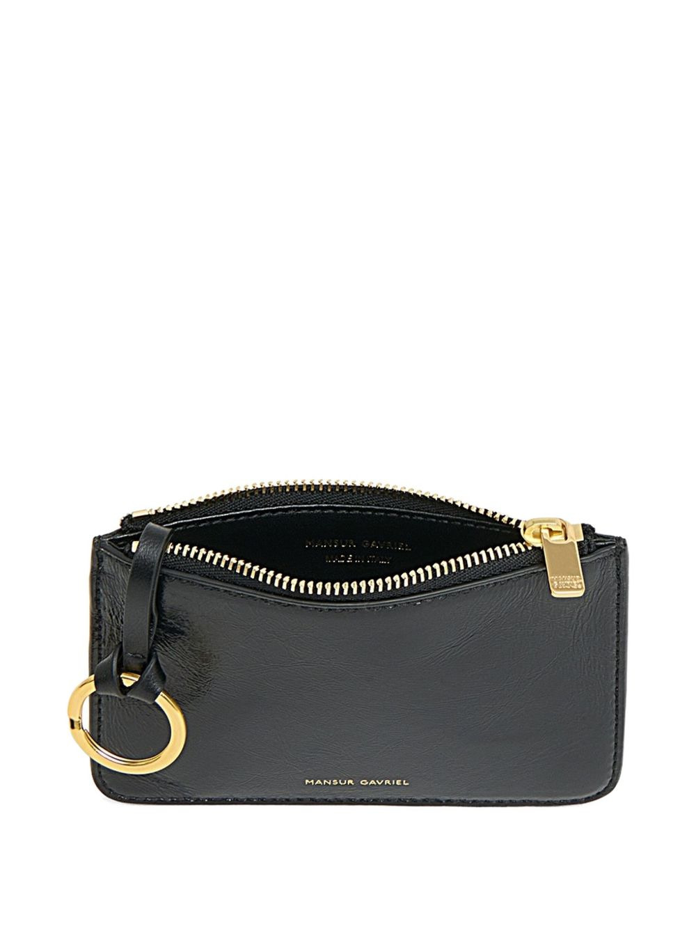 logo-plaque leather wallet - 3