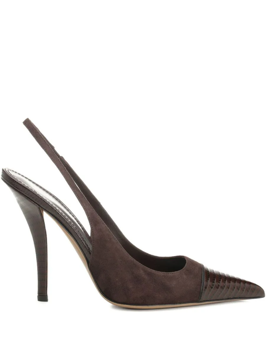 Paris Texas Chocolate Brown Suede Pumps - 1