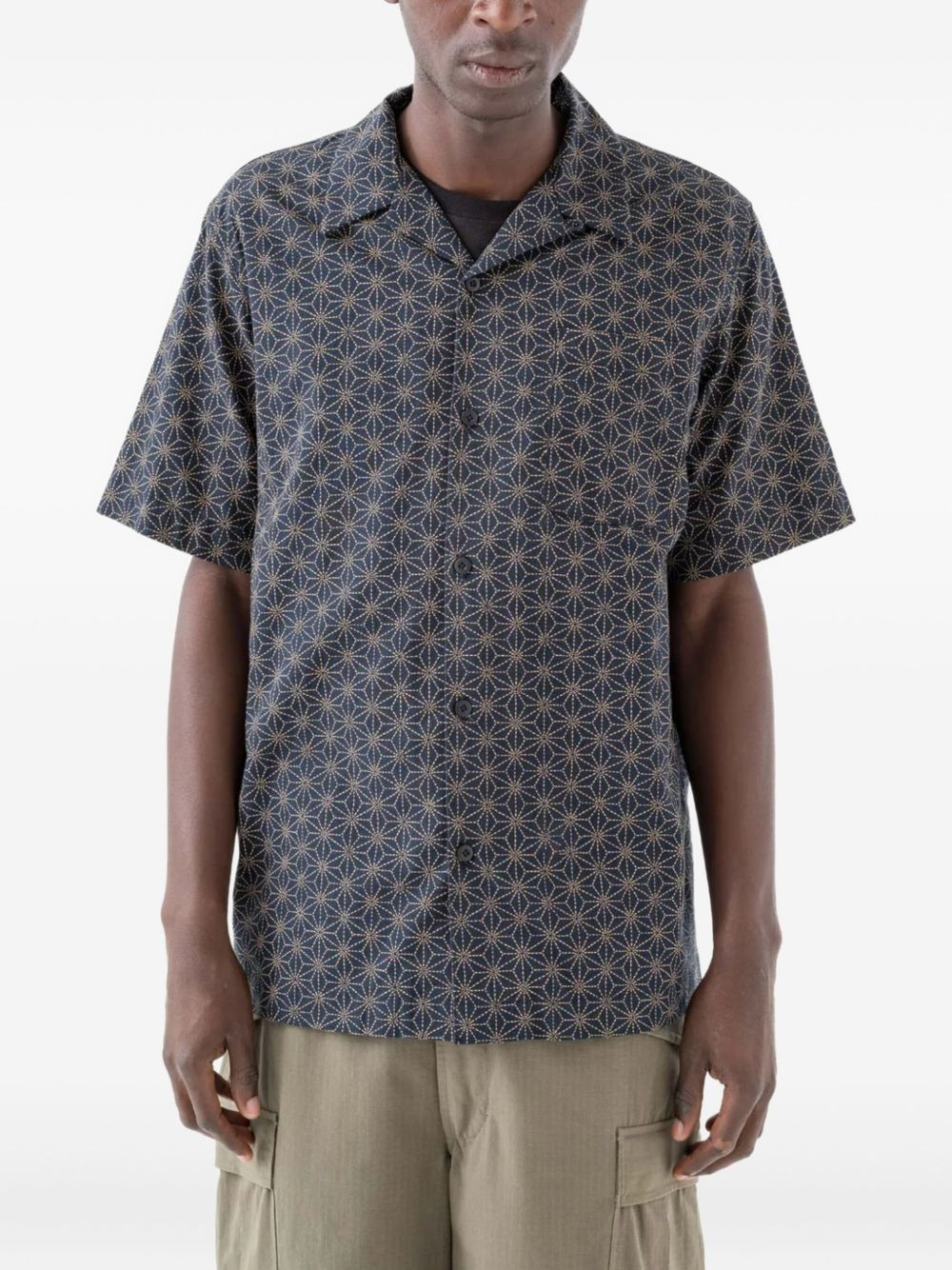 GEOMETRIC-PATTERN SHORT-SLEEVE SHIRT - 2