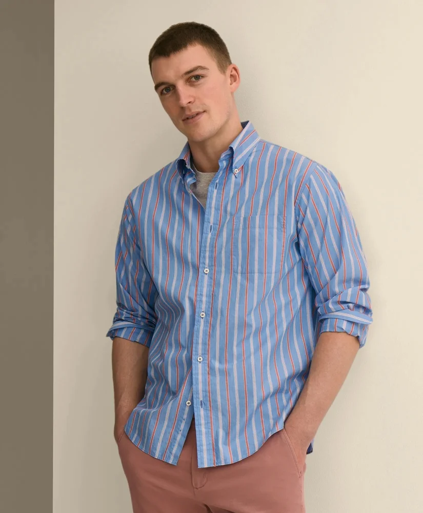 Friday Shirt, Poplin Stripe - 1