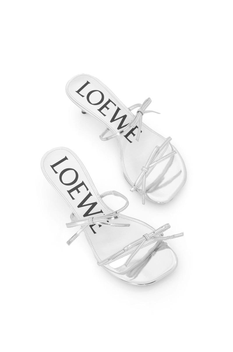 Petal sandal in metallic calfskin 4