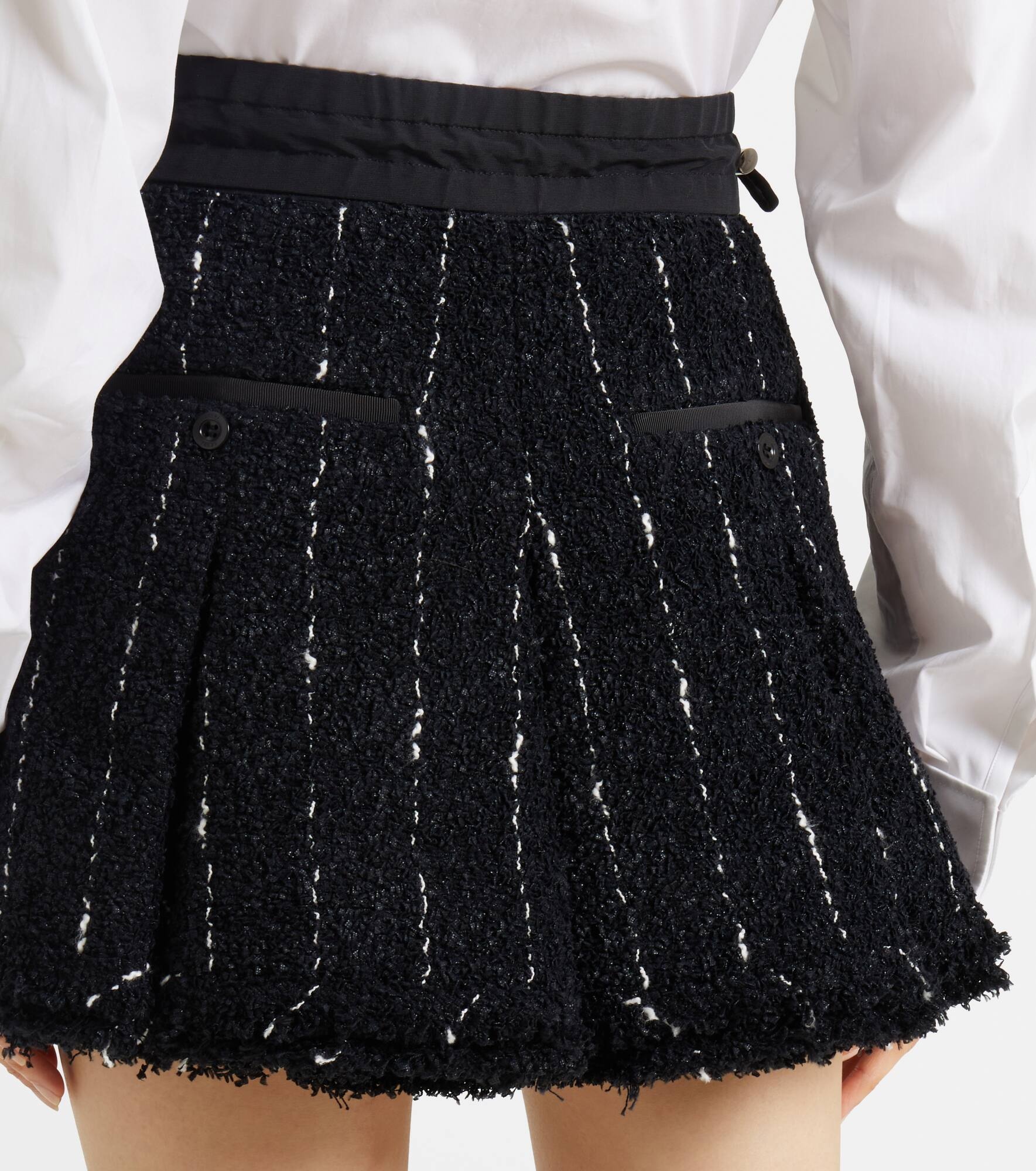 Striped tweed shorts - 5