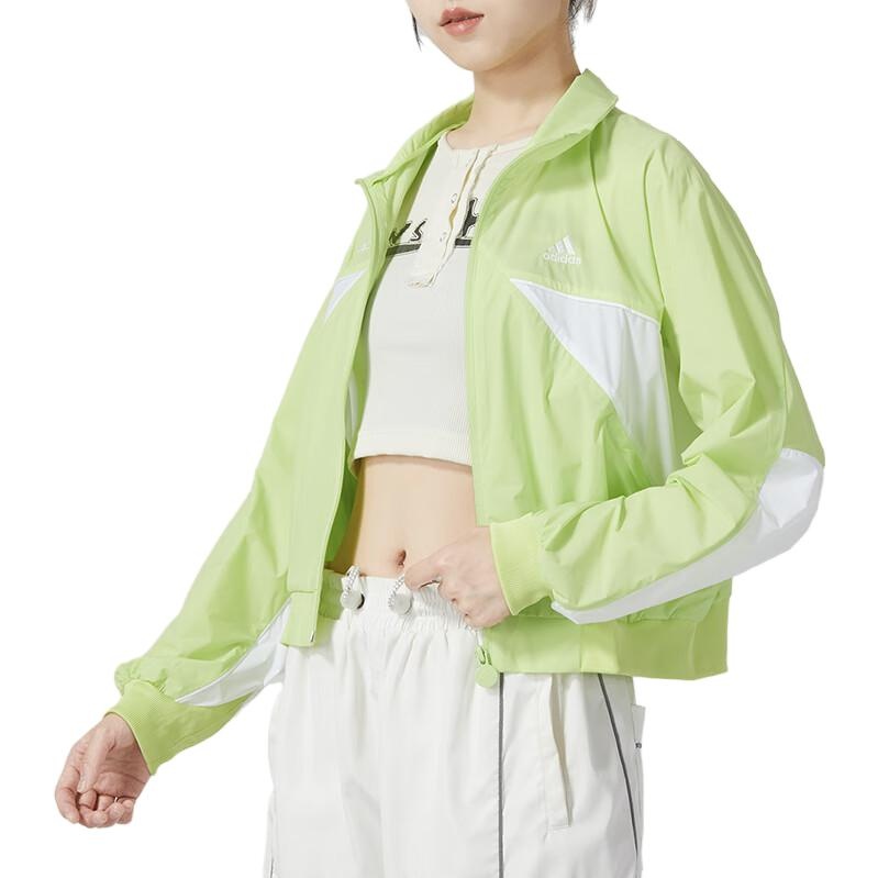 (WMNS) adidas RCO Woven Jackets 'Green White' IP7101 - 2