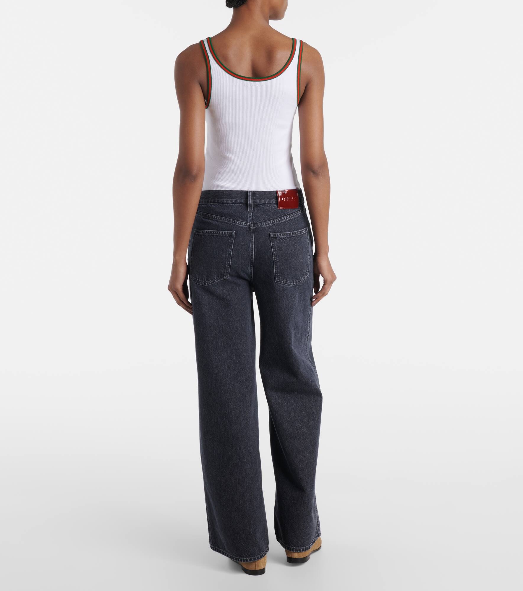 High-rise wide-leg jeans - 3