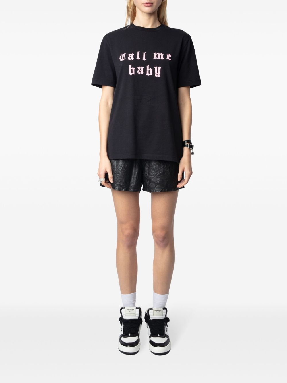slogan-print T-shirt - 2
