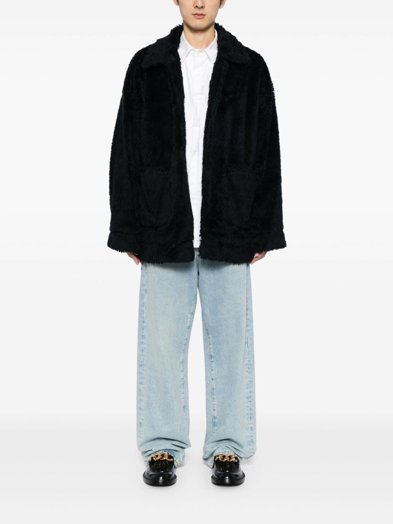doublet hand-painted faux-fur jacket outlook