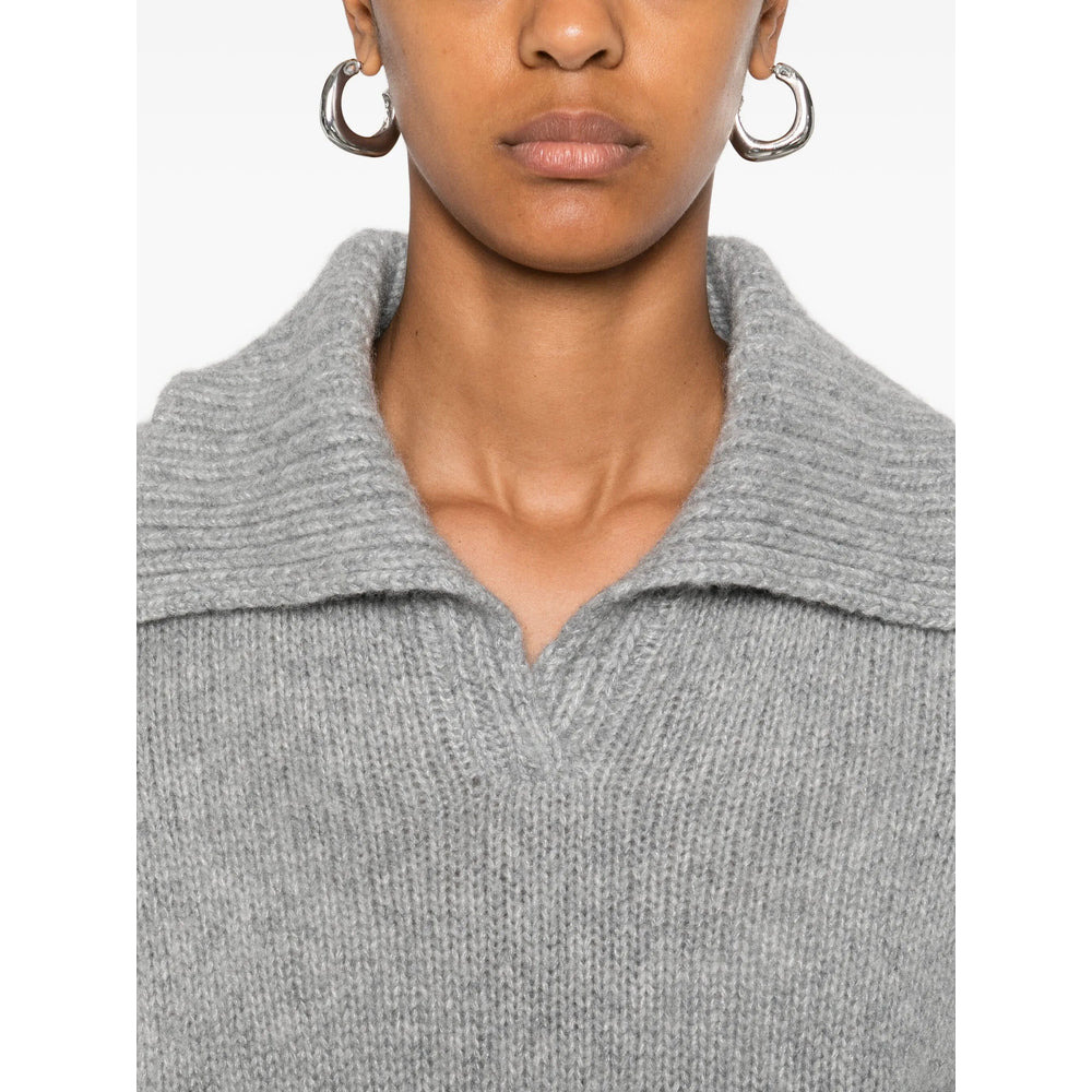 Lisa Yang Grey Knitwear - Jumpers Women - 3