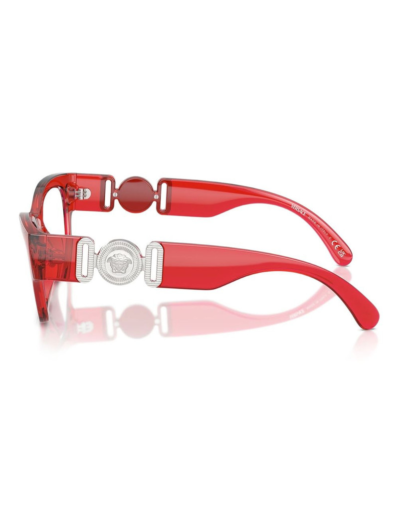 Medusa-embellished cat-eye glasses 3