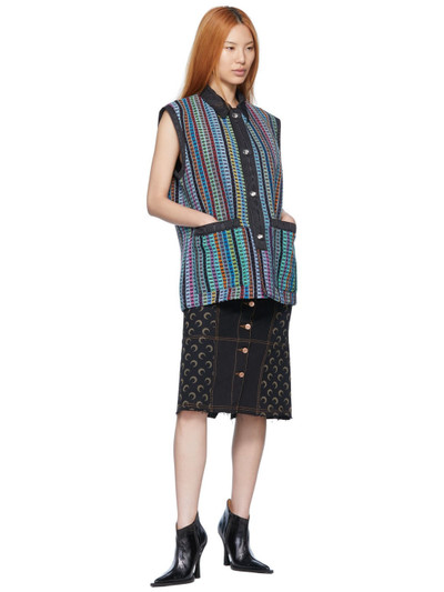 Marine Serre Multicolor Cotton Vest outlook