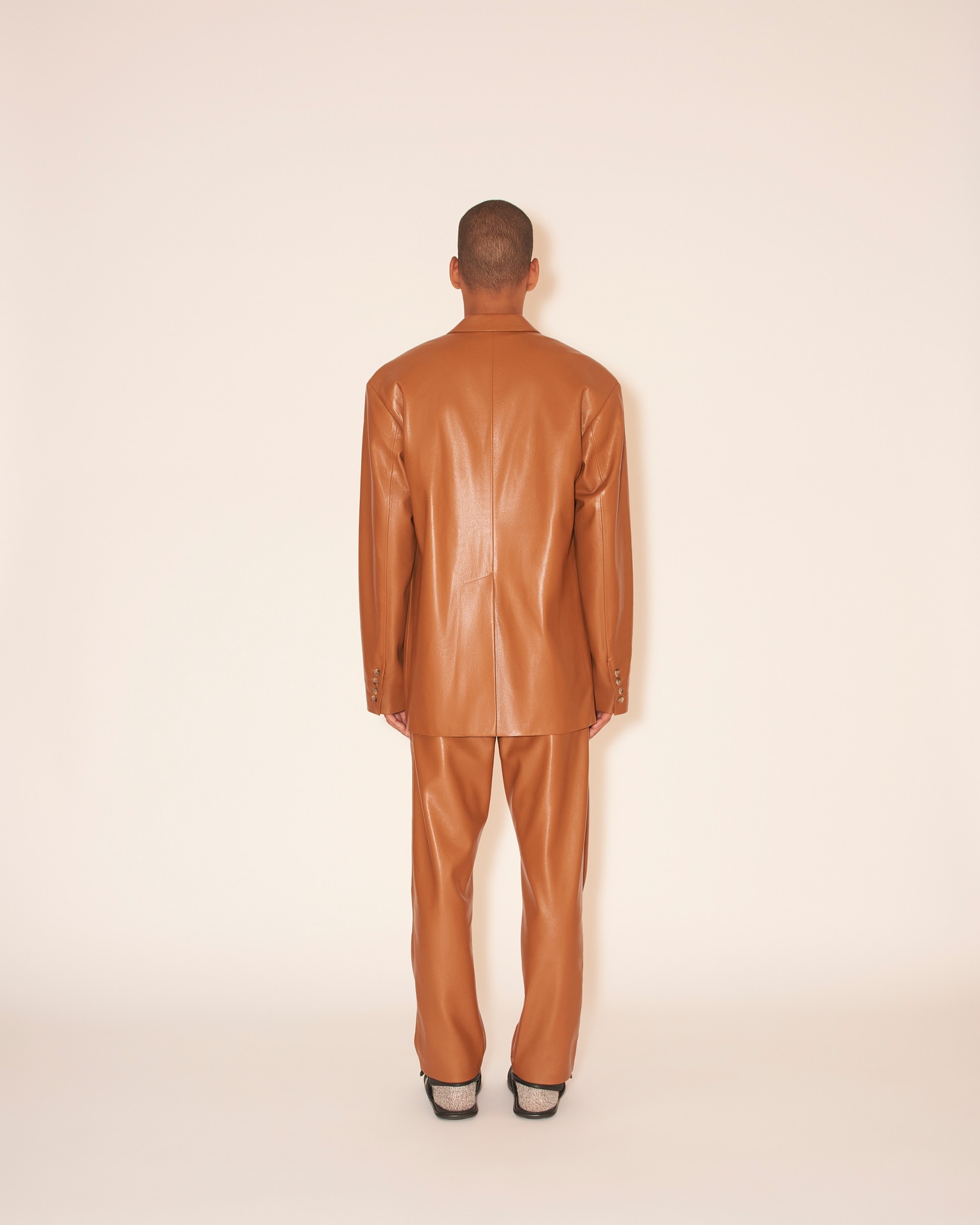 SANCO - OKOBOR™ alt-leather jacket - Tobacco - 6