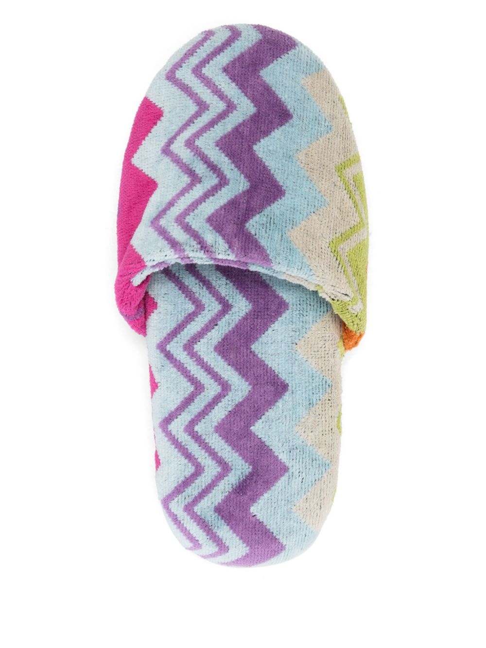 zigzag-print slippers - 4