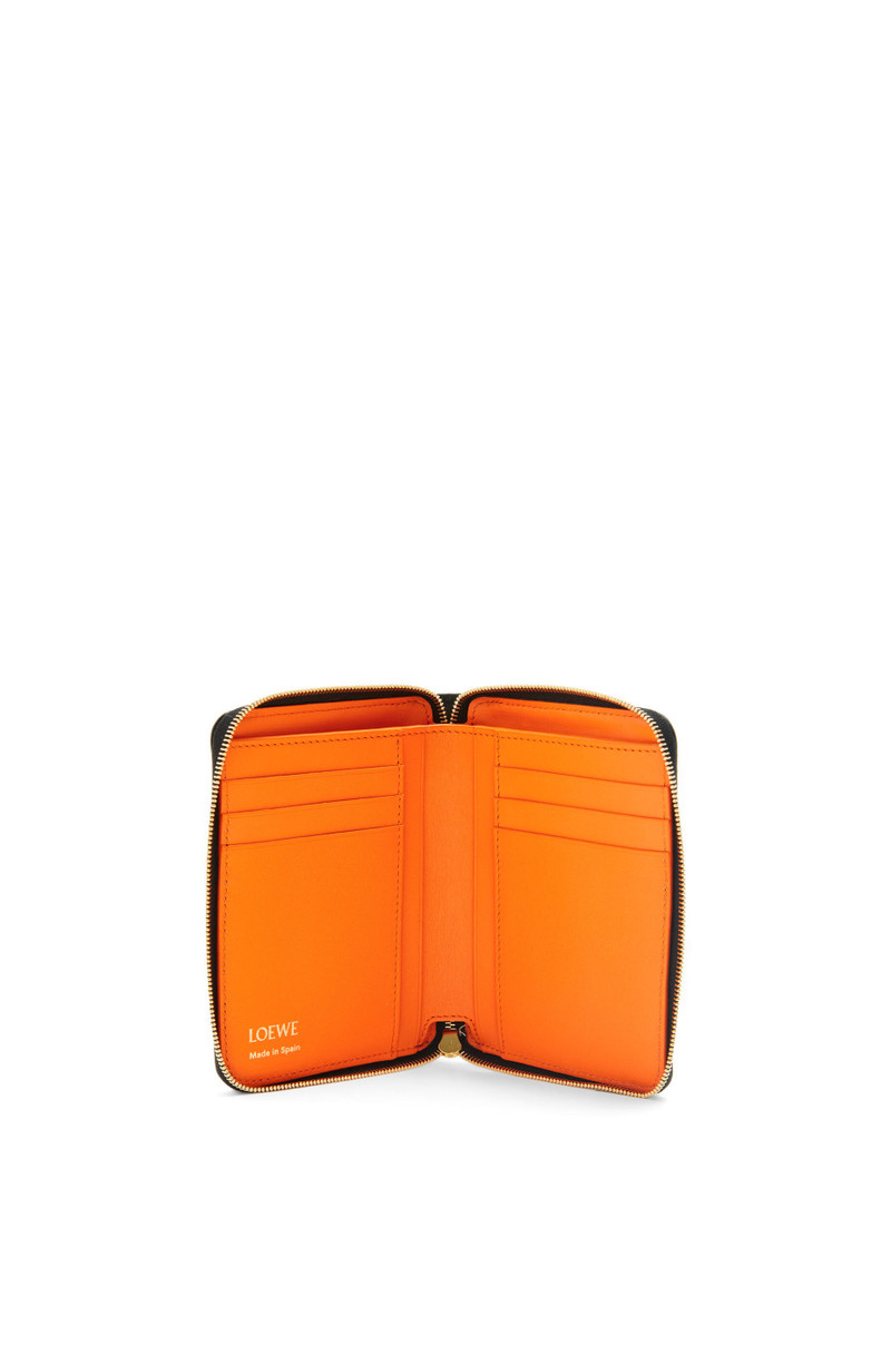 Loewe Knot compact zip wallet in shiny nappa calfskin outlook