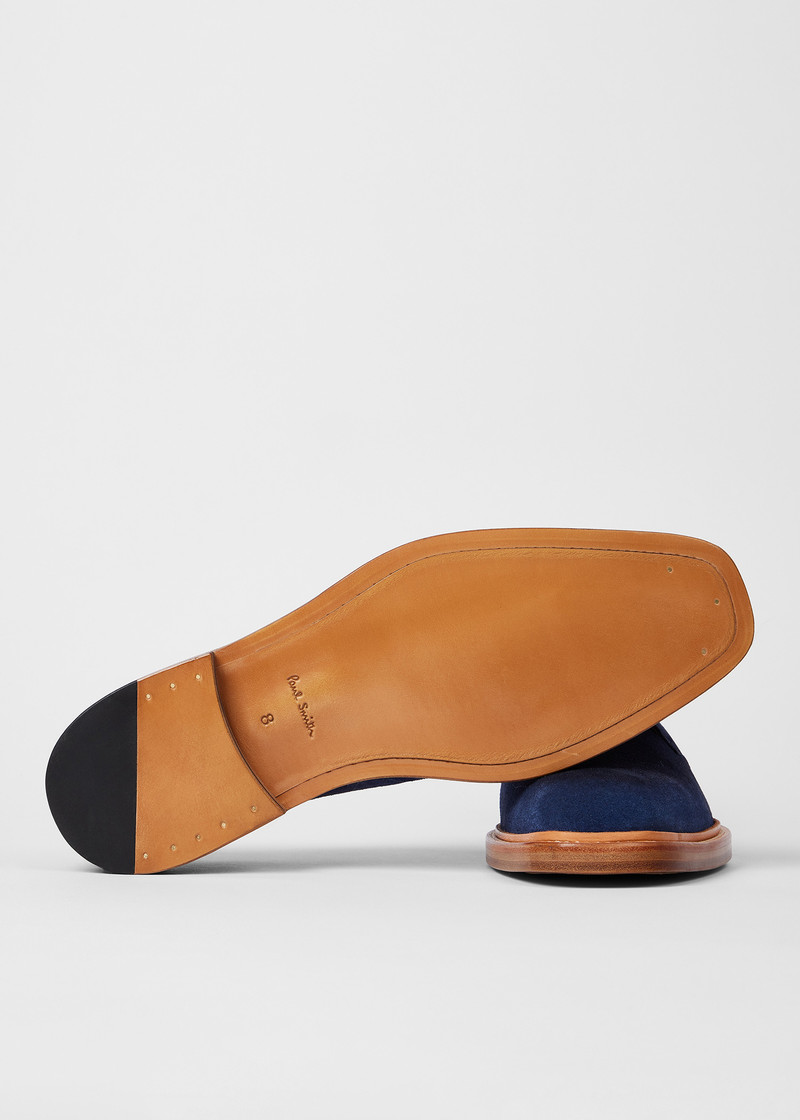 Paul Smith Blue Suede 'Sheridan' Shoes outlook