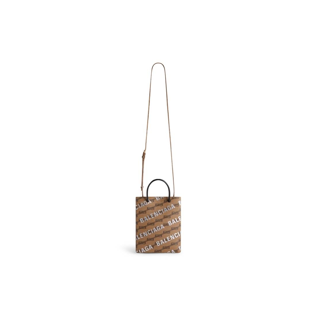 Large Shopping Bag Bb Monogram Coated Canvas And Allover Logo in Beige - 5