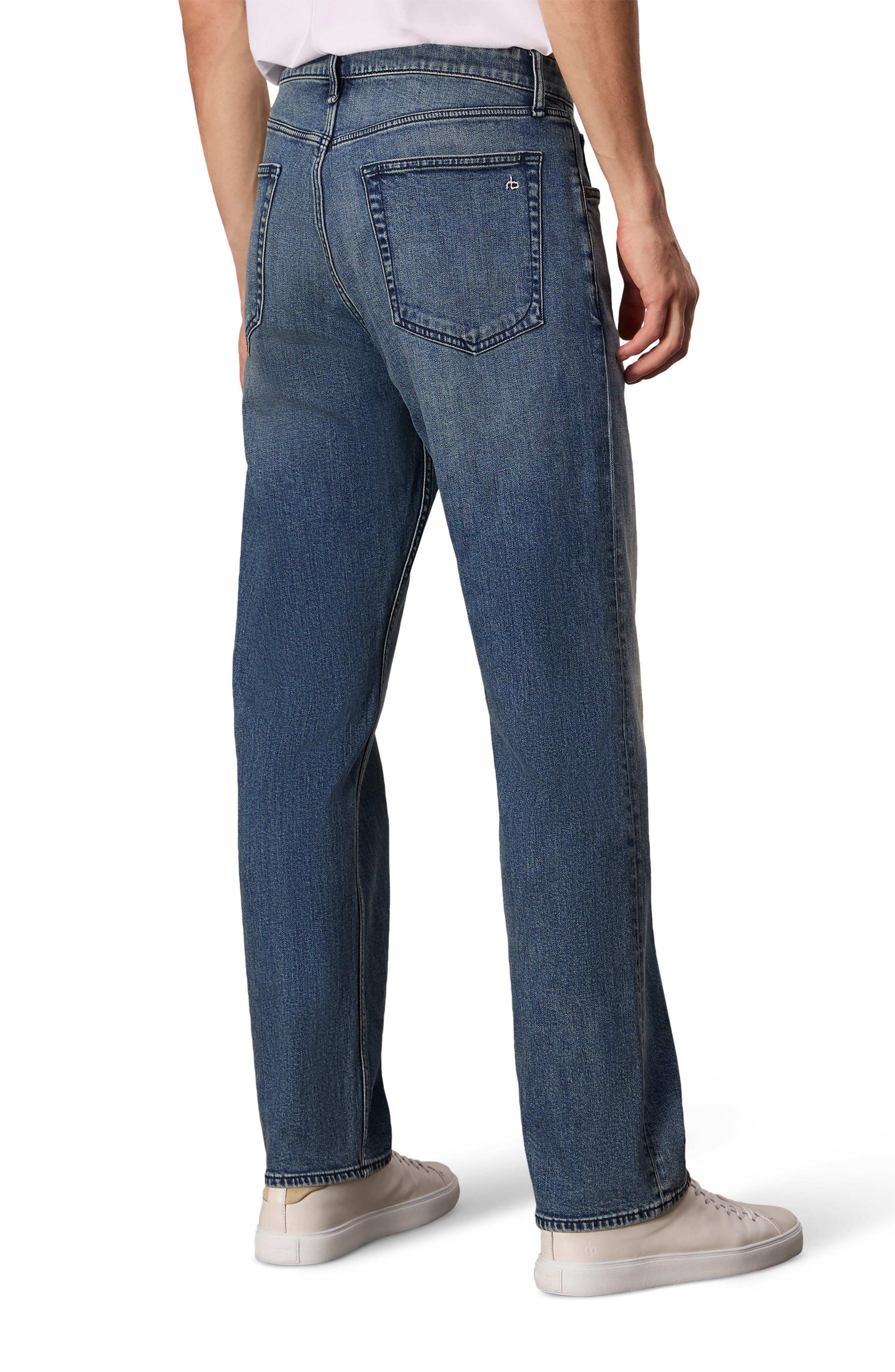 rag & bone Fit 4 Authentic Stretch Straight Leg Jeans in Damian at Nordstrom - 2