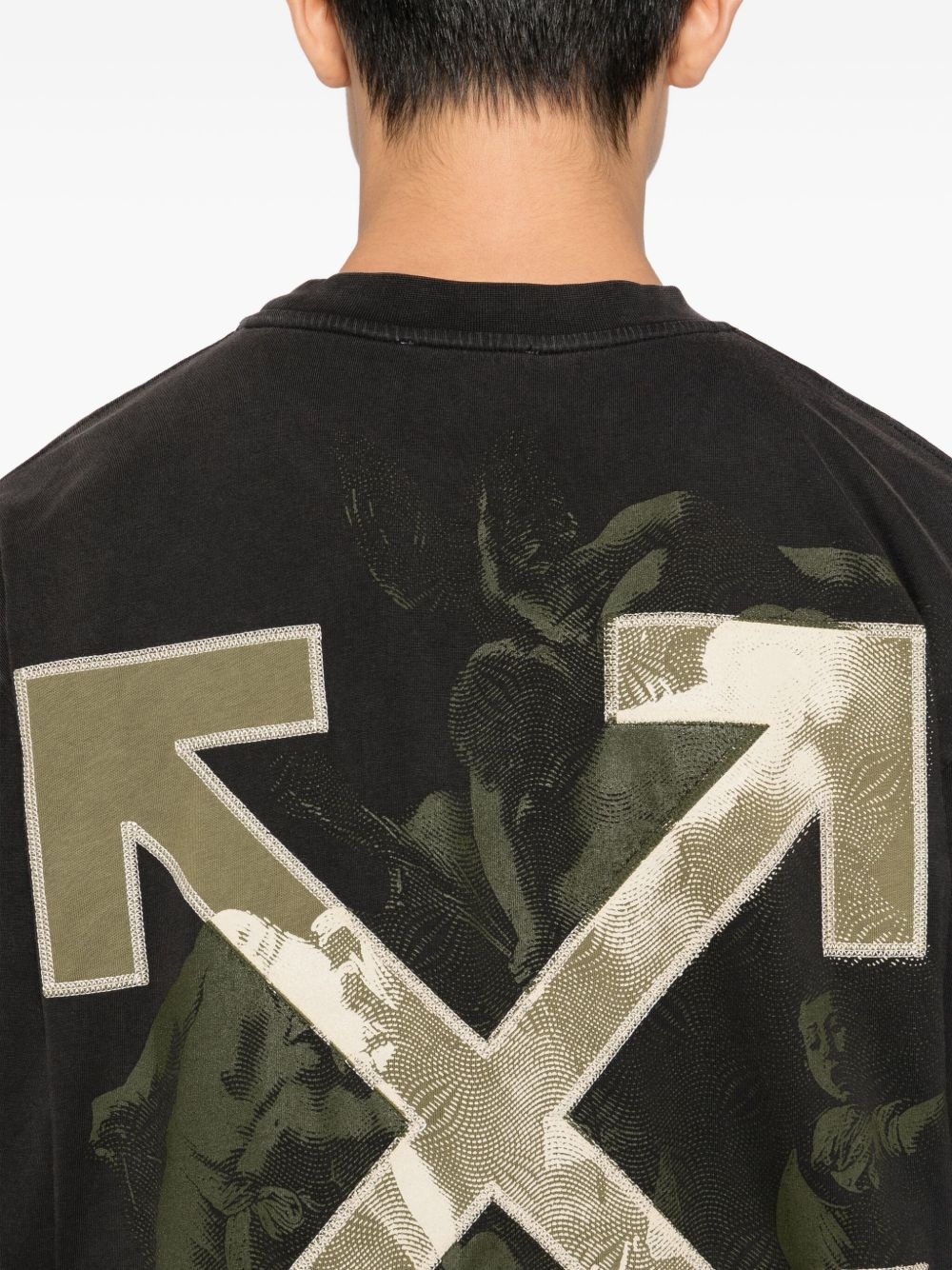 arrow-print T-shirt - 4