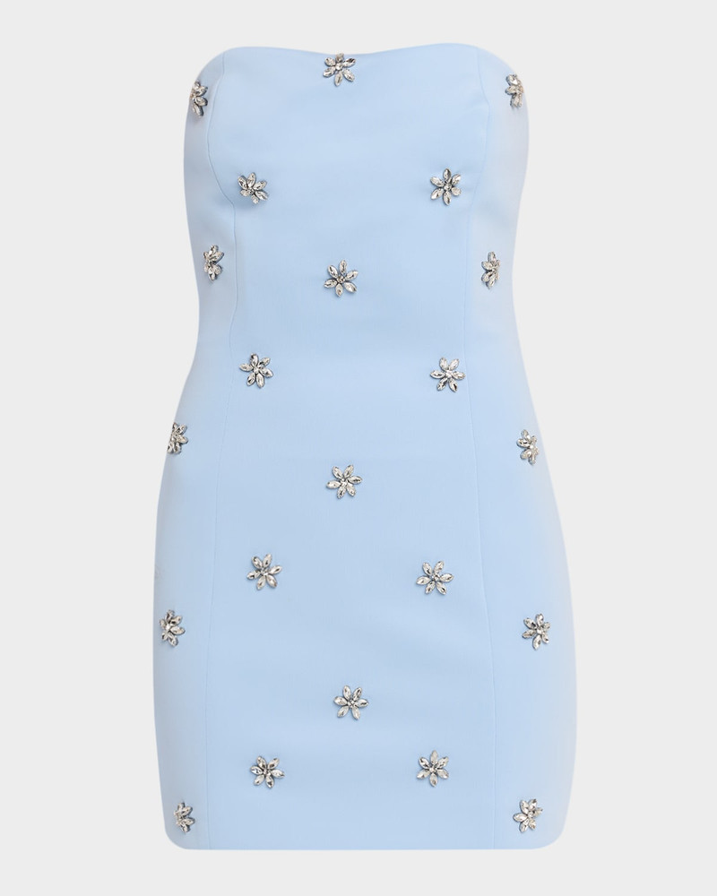 Pixie Strapless Crystal-Embellished Mini Dress 1