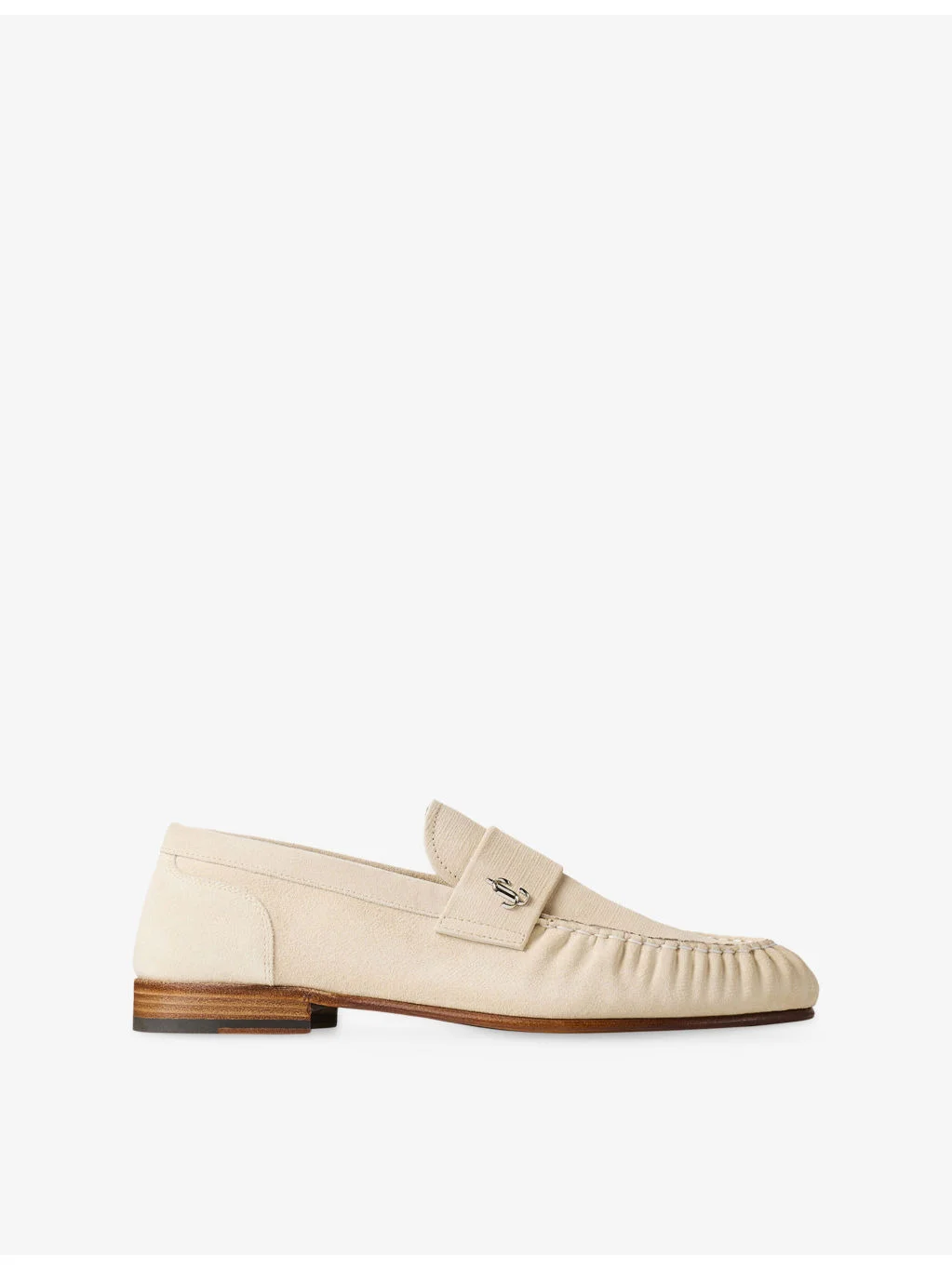 Ellis Etched Velvet Suede Loafers - 1