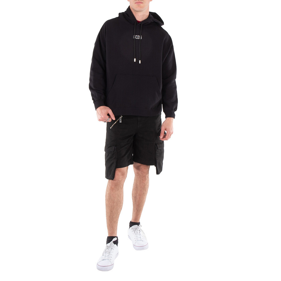 GCDS Bling Logo Cotton Hoodie - 5