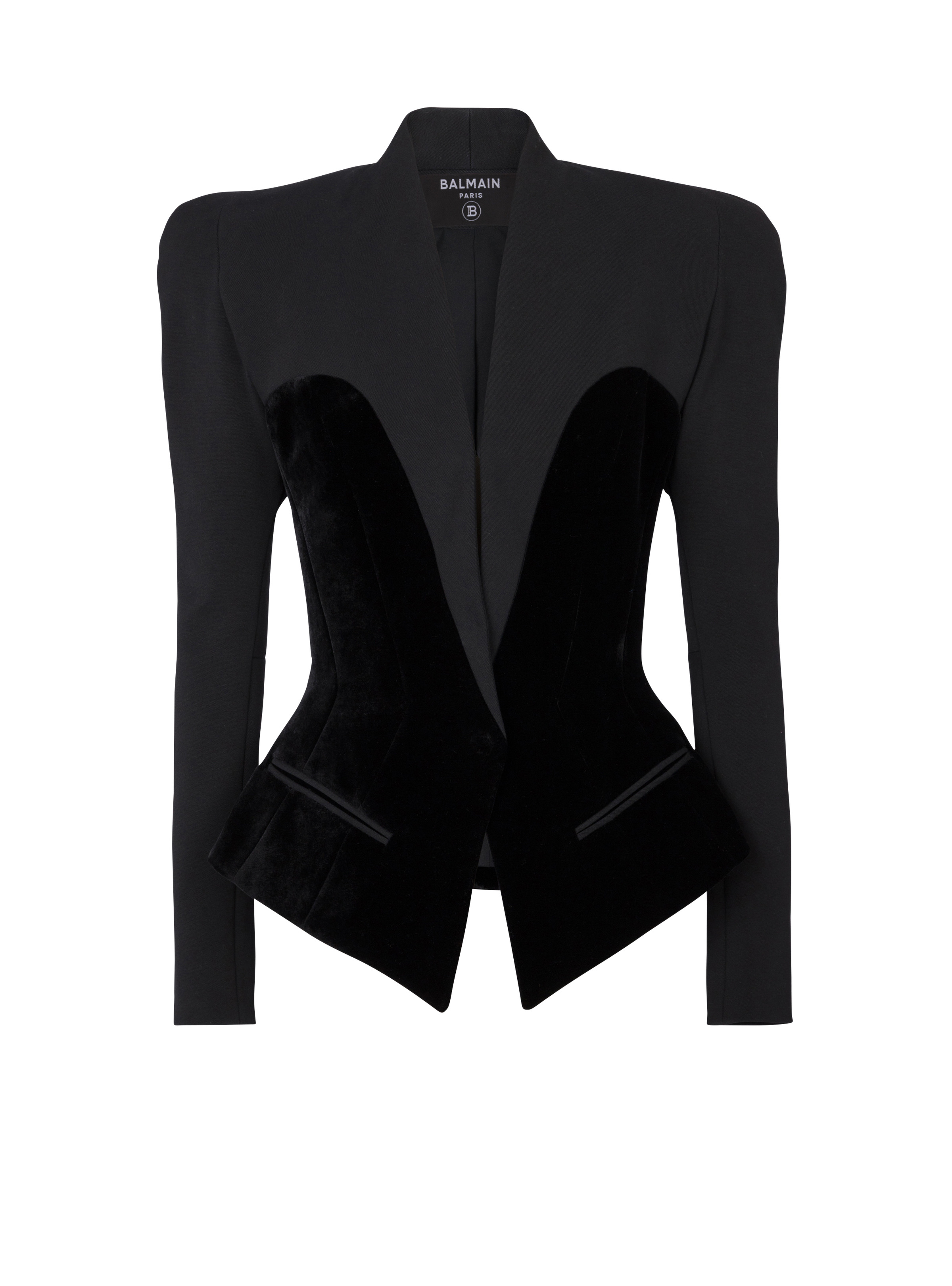 Slim-fitting bustier jacket - 1