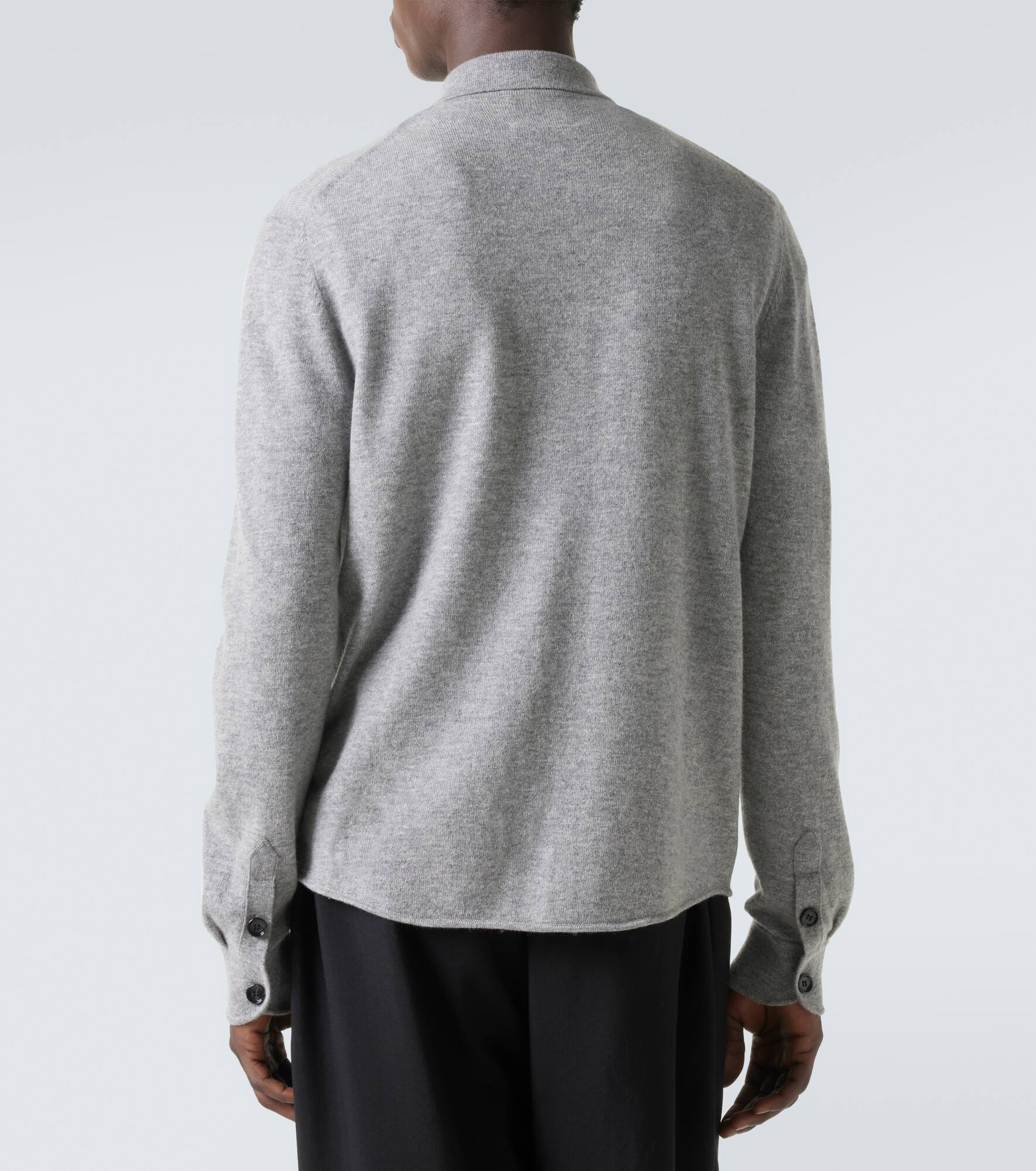 Wool and cashmere overshirt - 4