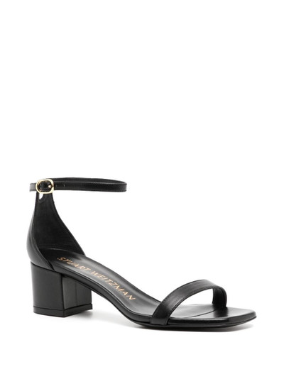 Stuart Weitzman Simplecurve 50mm leather sandals outlook