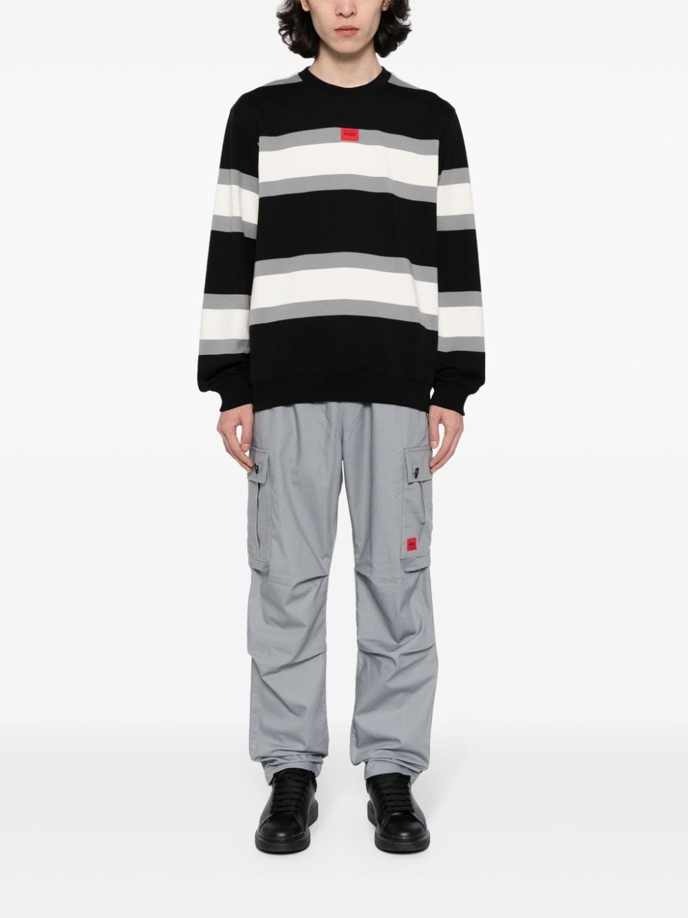 straight-leg cargo trousers - 2