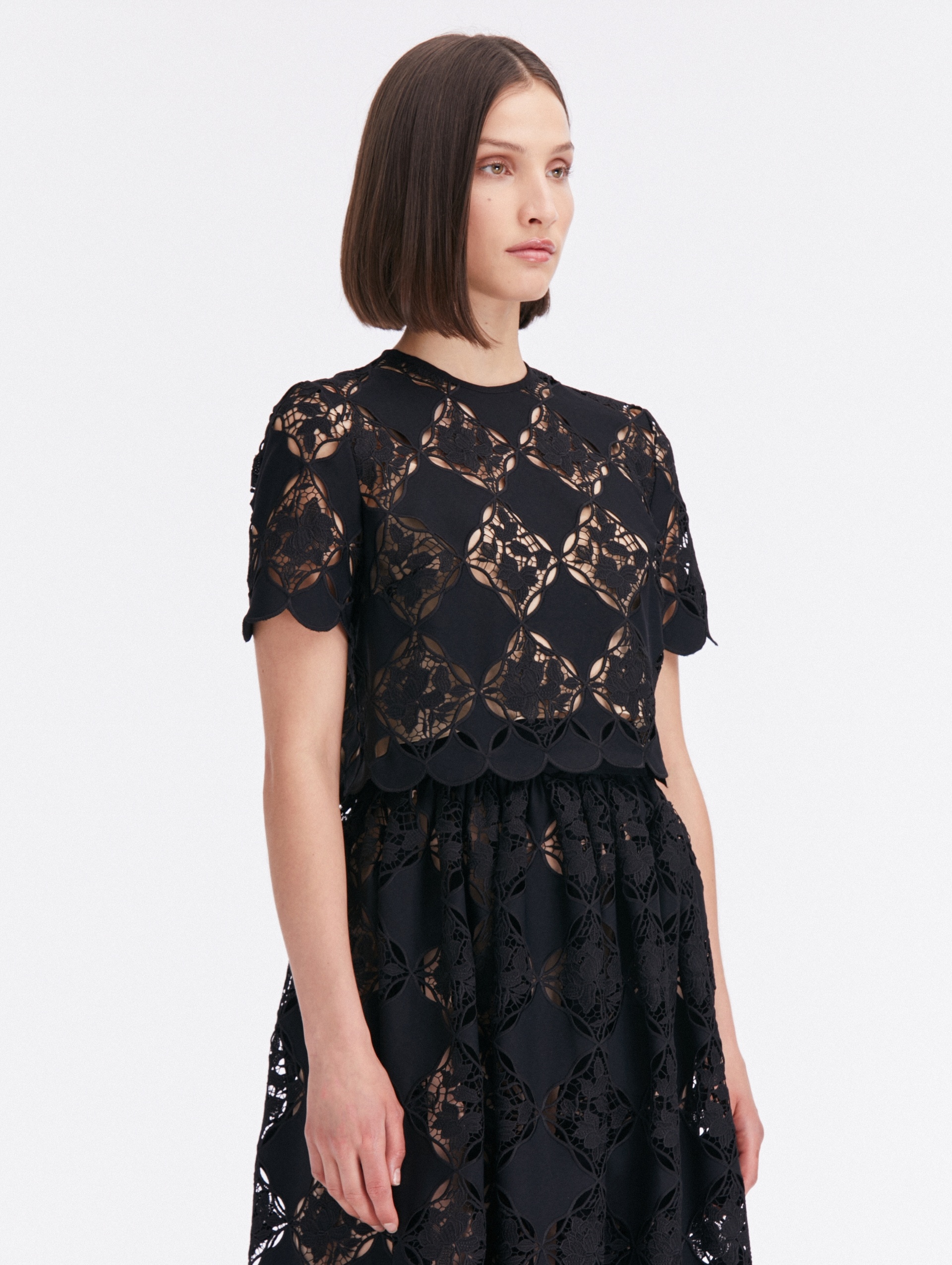 GARDENIA GUIPURE EYELET BLOUSE - 5