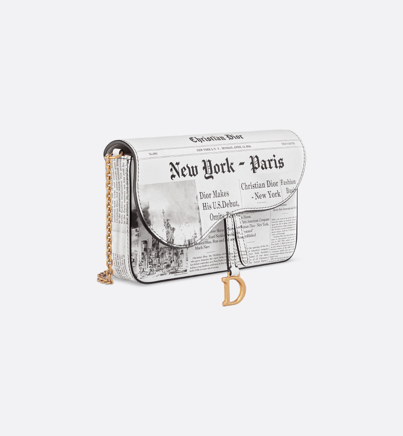 Dior Medium Saddle Pouch with Chain outlook