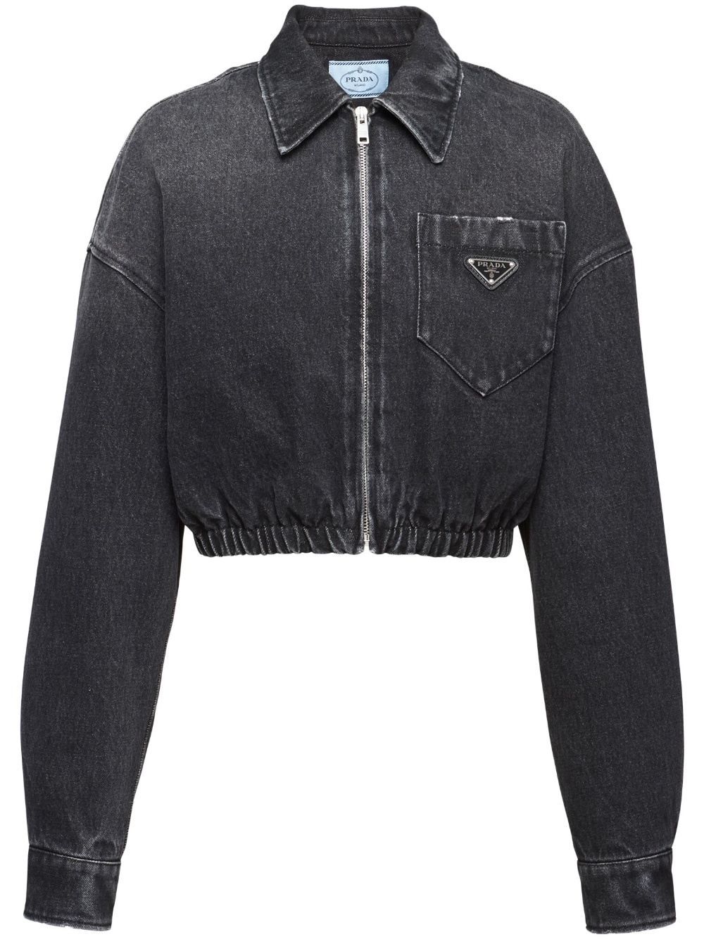 denim blouson jacket - 1