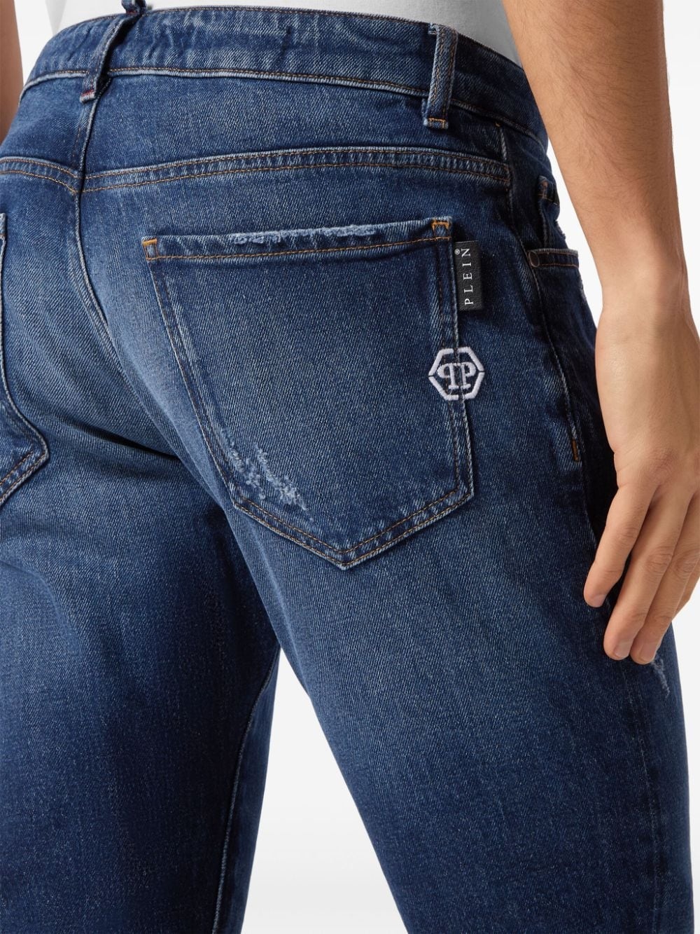 mid-rise skinny jeans - 4
