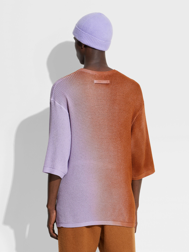 ZEGNA X THE ELDER STATESMAN COTTON AND CASHMERE T-SHIRT 3