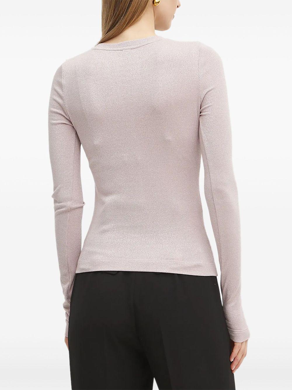 ribbed button top - 3