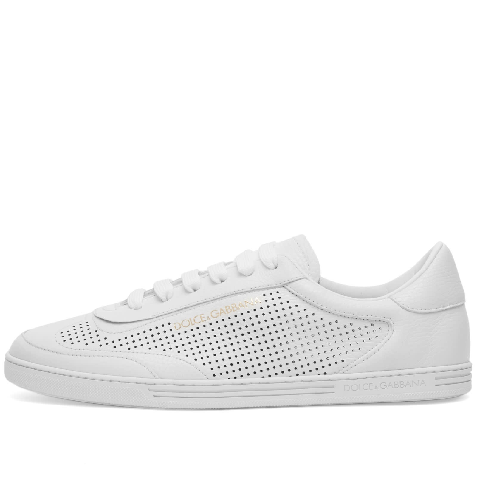 Dolce & Gabbana Saint Tropez Perforated Leather Sneaker - 2