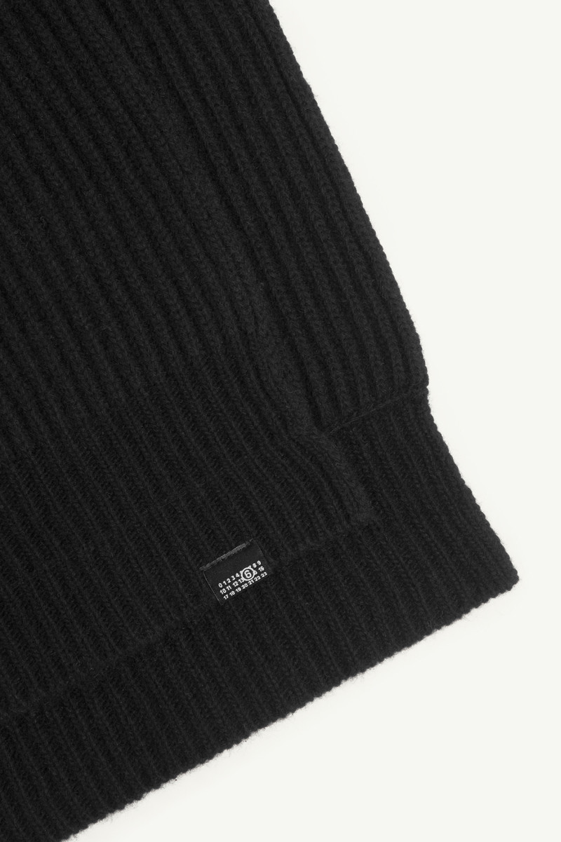 MM6 Maison Margiela Cotton knit scarf outlook