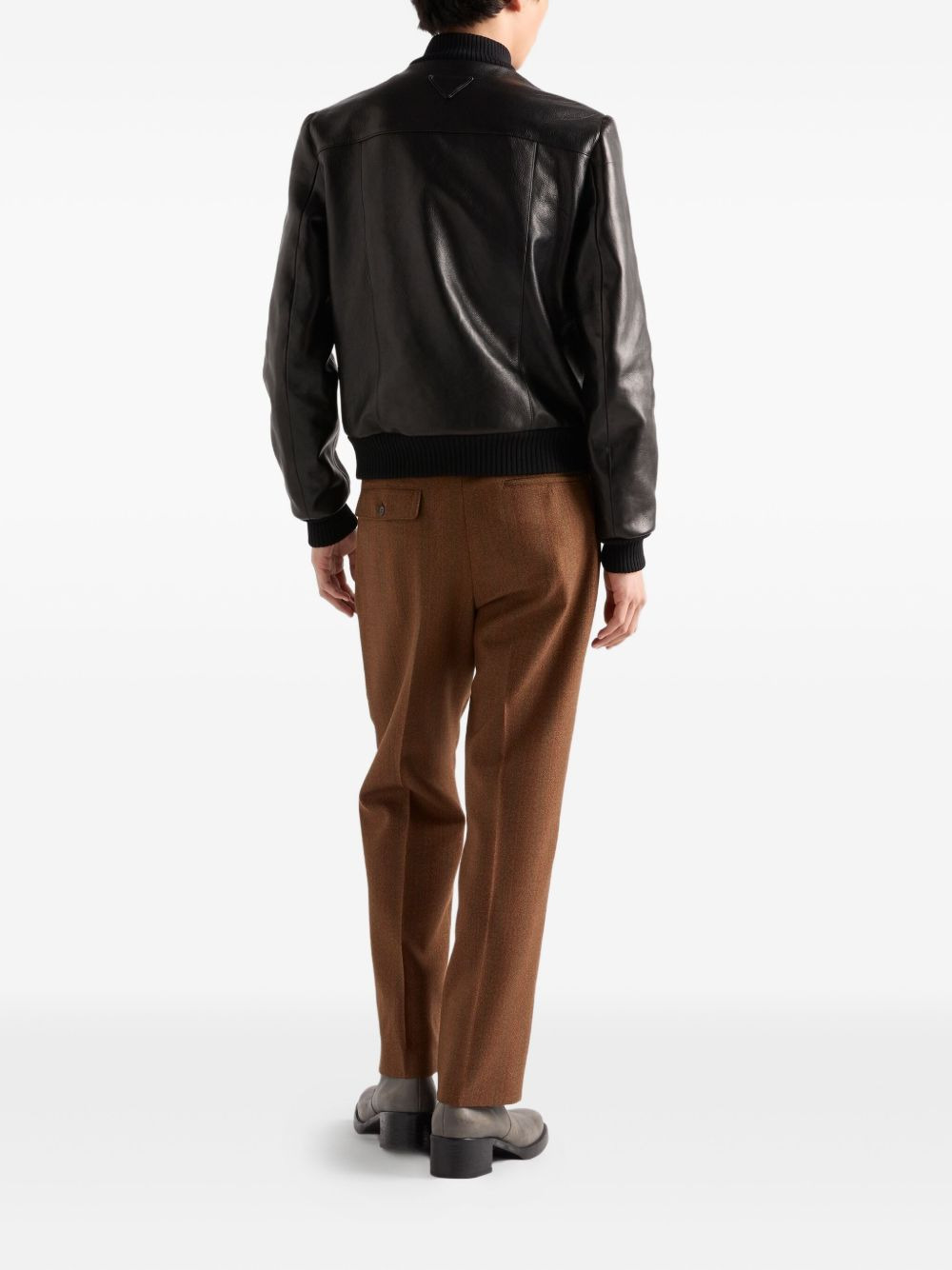 leather bomber jacket - 3