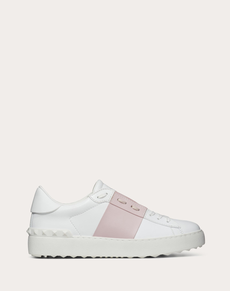 OPEN SNEAKER IN CALFSKIN LEATHER - 1