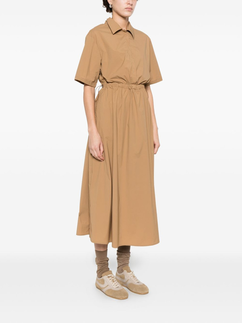 collared gathered midi dress 3