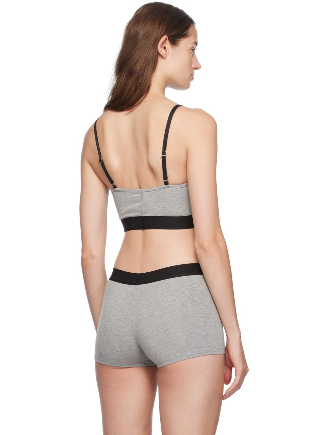 Gray Signature V-Neck Bralette - 3