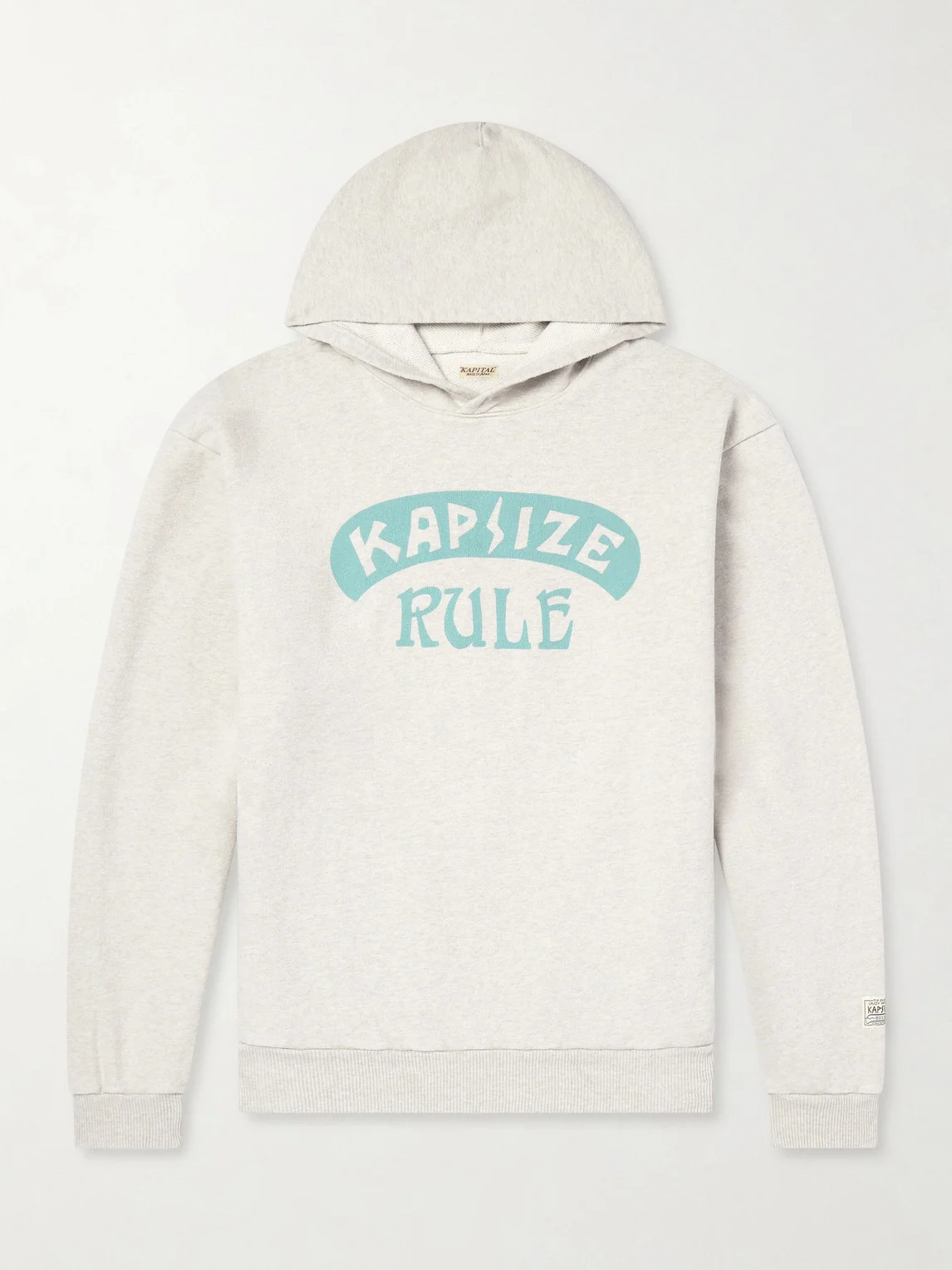 Printed Wool-Blend Jersey Hoodie - 1