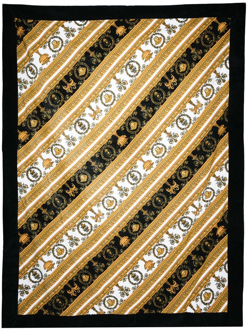 VERSACE baroque-print beach towel outlook