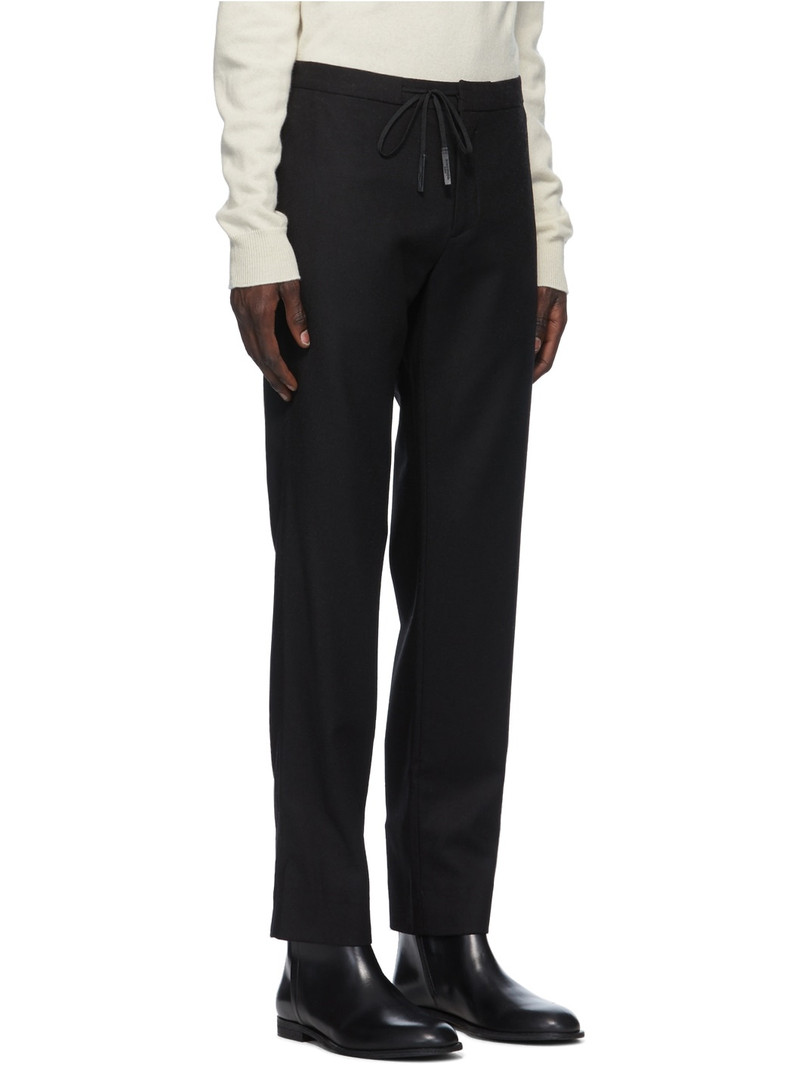Maison Margiela Black Wool Flannel Trousers outlook