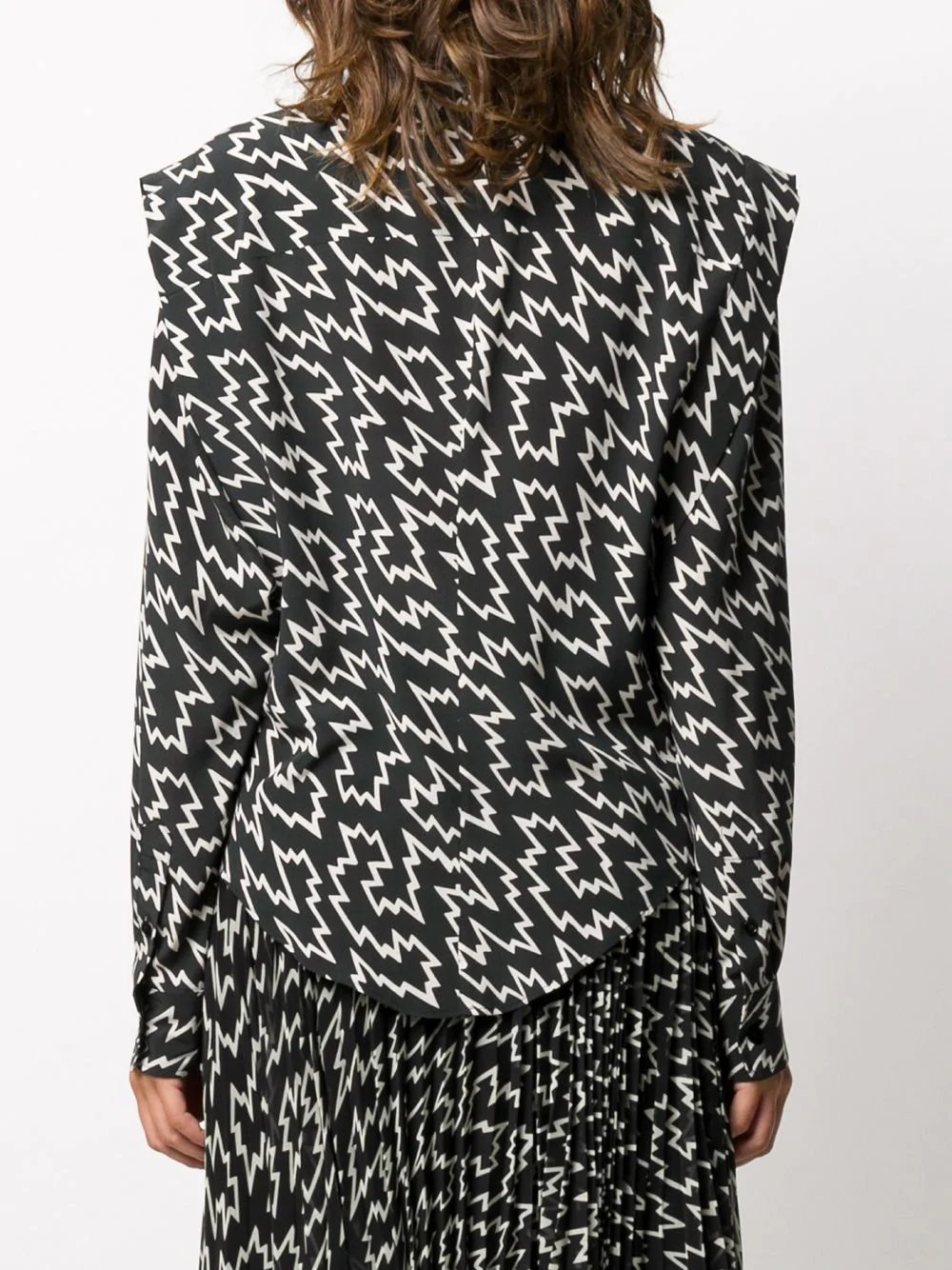 graphic-print blouse - 4