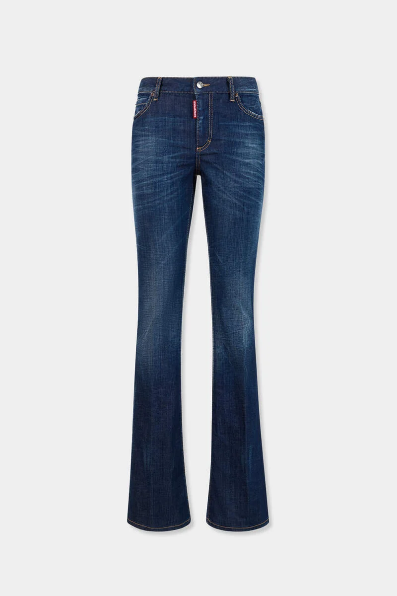 DSQUARED2 DOLLS DARK CLEAN WASH FLARE JEANS - 1
